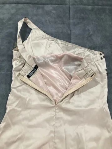 Vestido cetim com tachas  TAM PP/34 - Foto 3