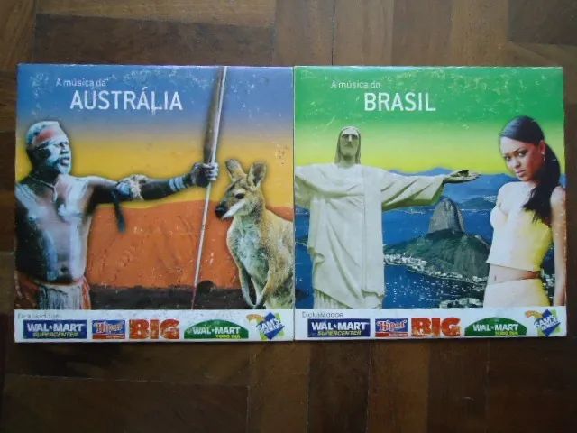 4 Cds A Música da Austrália, Brasil, Bali e Magia Celta