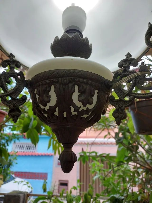 LUSTRE ANTIGO IMPÉRIO EM PERFEITO ESTADO  - Foto 2