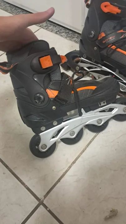 Patins Gonew Flexx 2.0 In line - Fitness - ABEC 7 USADO - Foto 3