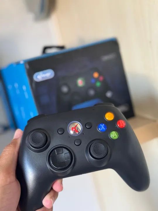 Controle Xbox 360 PC com bateria interna KNUP - Foto 3