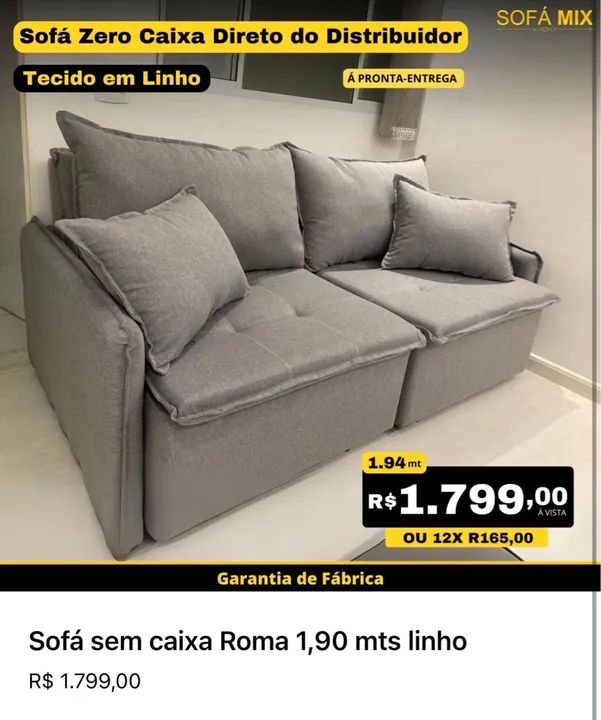 Sofa Retratil Reclinável New York 2,00 mts - Foto 3