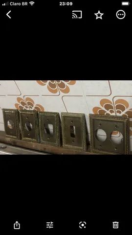 Espelhos Tomadas Bronze