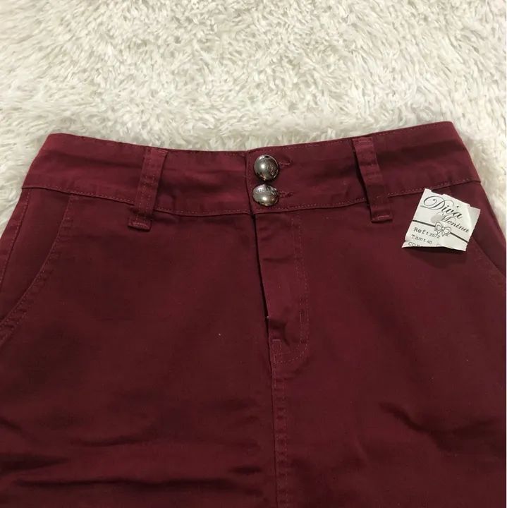 Saia jeans nova Diva Menina 40 - Foto 2