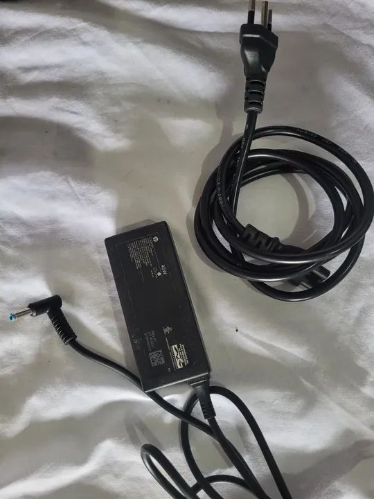 Carregador HP 19v 2.31A tpn-la15 pino agulha funcionando perfeitamente. - Foto 3