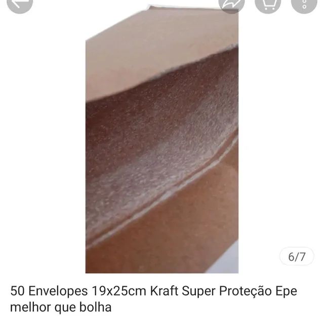 Caixa com 50 Envelopes 15x19cm Kraft Super Proteção Epe - Foto 3