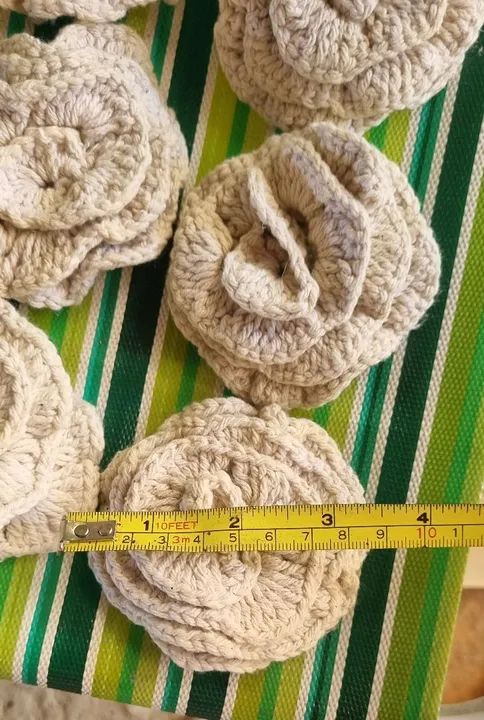 Flores de Crochê - Decoração e Artesanato - Foto 3