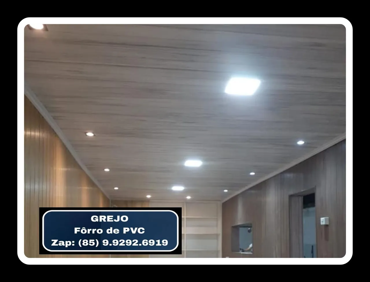 COLOCAÇÃO de FÔRRO de PVC BCO 08mm.
