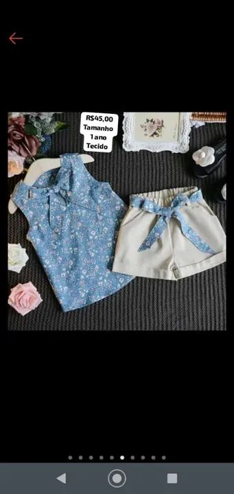 Roupa baby para meninas em tecido  - Foto 2