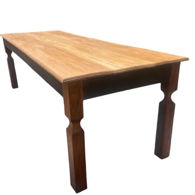 Mesa Rústica em Madeira Maciça 2,5m | Mesa Clássica Elegante para o Seu Espaço  - Foto 3