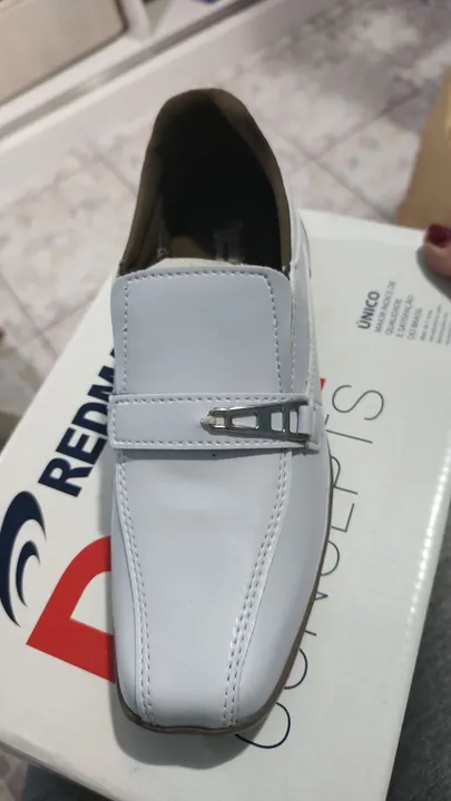 Sapato Social Infantil Branco - Novo