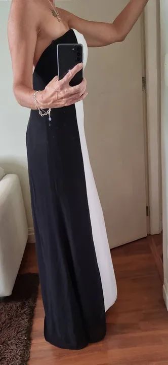 vestido sem alça nunca usado shoulder, p - Foto 4
