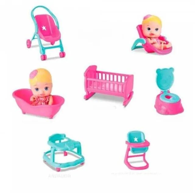 Boneca Little Dolls Casinha 8023 Diver Toys - Foto 2