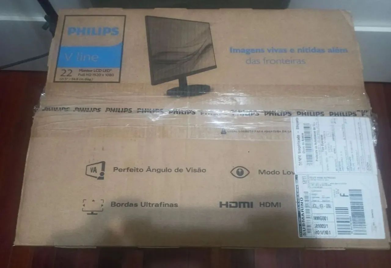 Monitor 21.5 Polegadas Philips, Full HD, Suporte Vesa, HDMI - 221V8L - Foto 3