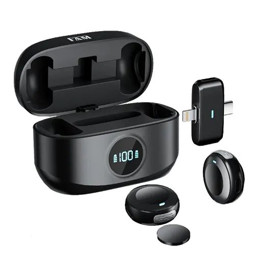 MICROFONE DE LAPELA TYPE-C/LIGHTNING FAM FCA-BM02