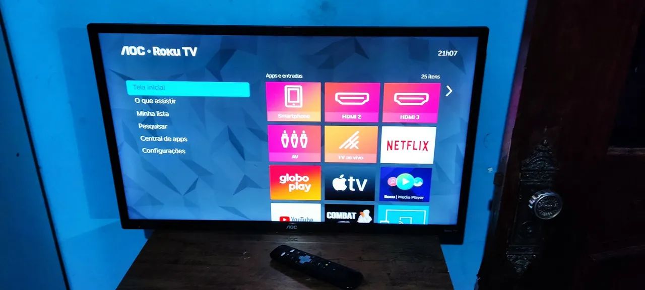 TV AOC Roku 32 polegadas Smart