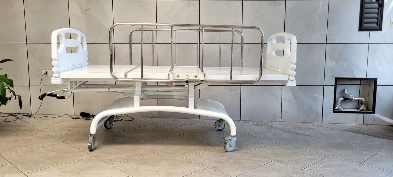 Cama hospitalar manual 2 manivelas  - Foto 5