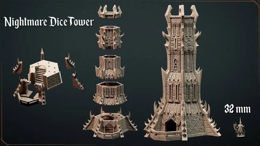 Tower Dices - Torre de dados RPG - Foto 5