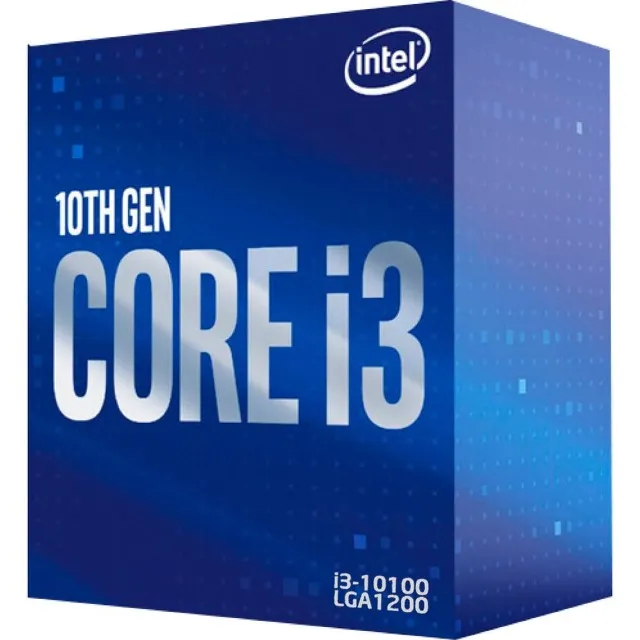 Processador Intel Core I3-10100, 3.60GHz (4.3GHz Turbo), Cache 6MB, LGA 1200