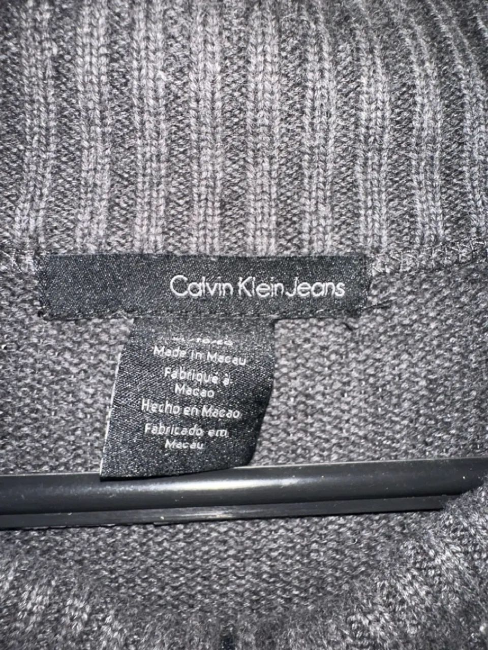 Casaco Calvin Klein Jeans Cinza - Foto 4
