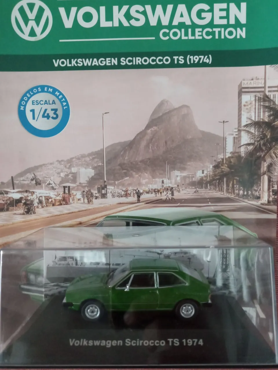 Miniatura Scirocco 1974 da Coleçao Volkswagem Collection