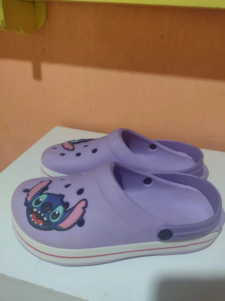 Sandália Babuche Stitch, tamanho 37, nova, lilás  - Foto 2