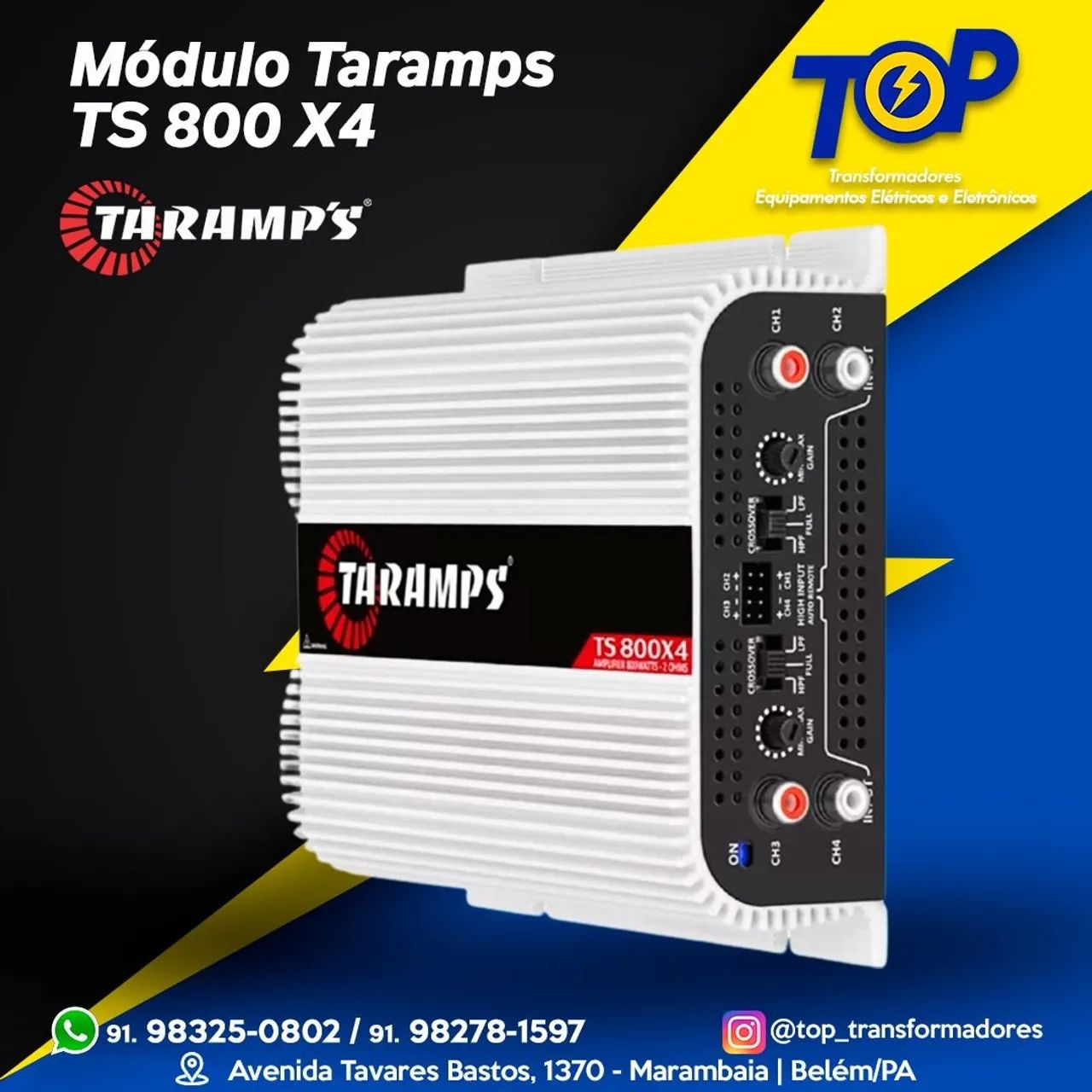 Módulo Amplificador Taramps 800 RMS - 800x4  