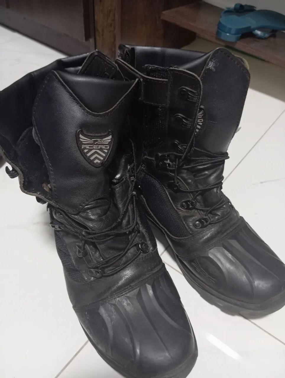 Botas Táticas Cano Alto - Preto - Foto 2