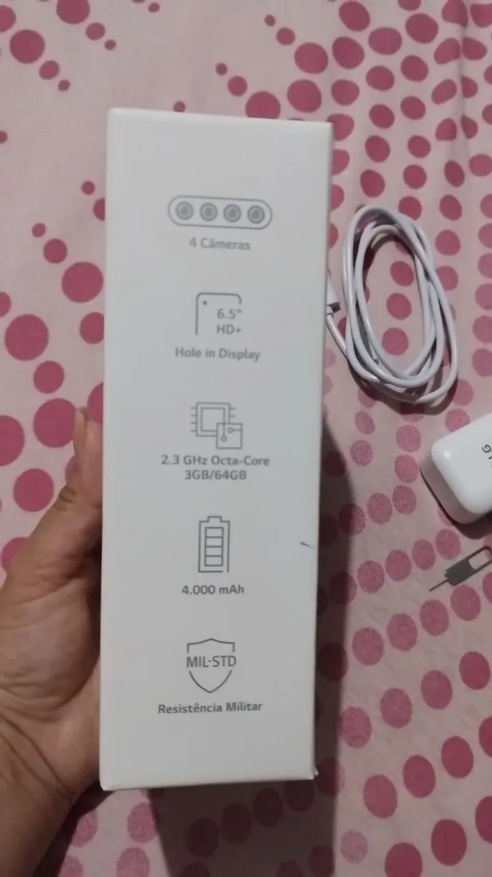 LG k51s 64 gb, processador 2.3 e 4 Ram