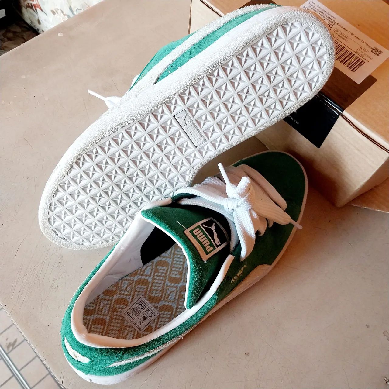 Puma suede verde original novíssimo  - Foto 3