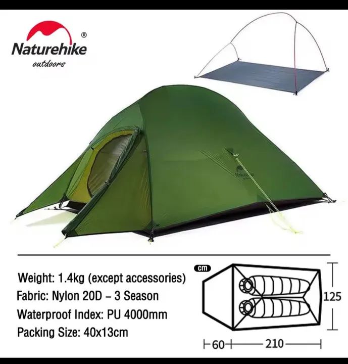 Barraca NatureHike cloud up 20D -2 pessoas - Foto 2