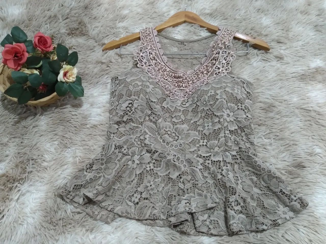 Blusa renda tamanho P  - Foto 4