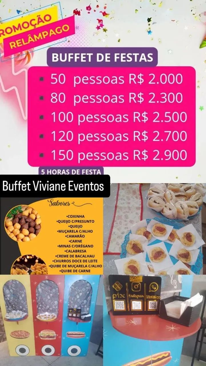 Buffet, trenzinho e serviço  - Foto 2
