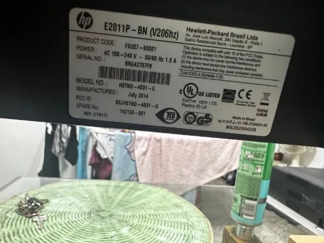 Monitor Led 19 Widescreen Giratório Hp 19e13p Cor Preto (Usado) - Foto 2