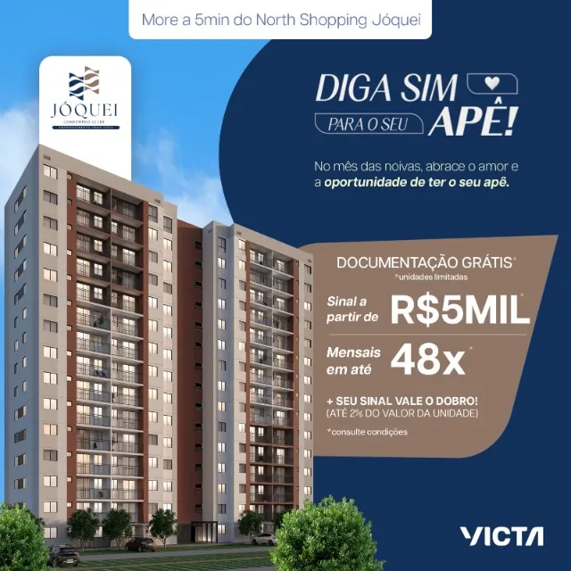 Apartamento victa Jóquei clube próximo ao north shopping Jóquei