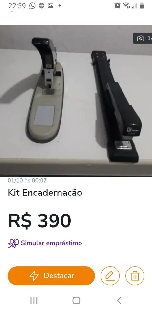 Encadernadora e grampeador64595631582593120