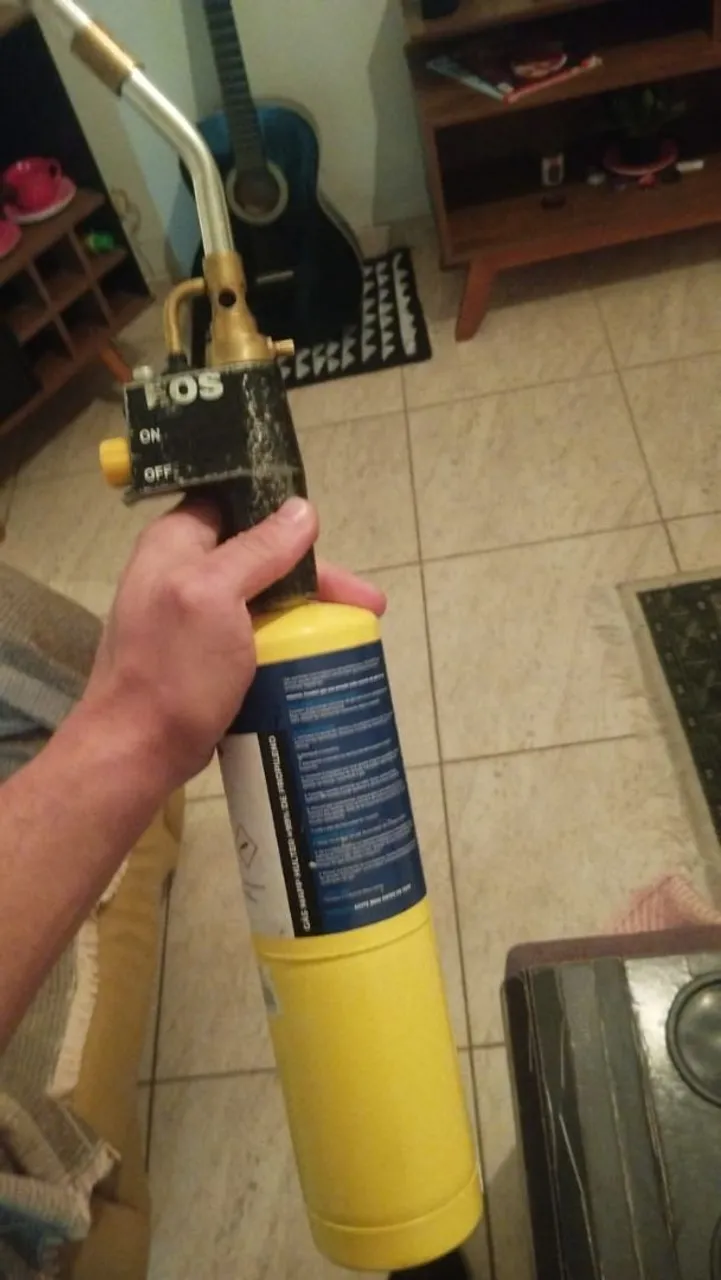 Maçarico com gas