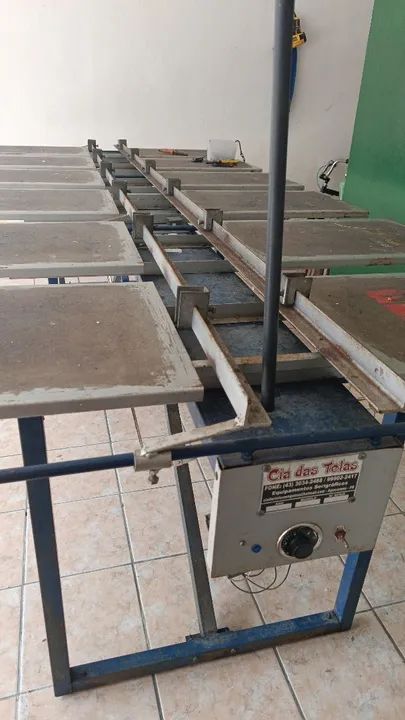 Mesa de serigrafia 12 placas 