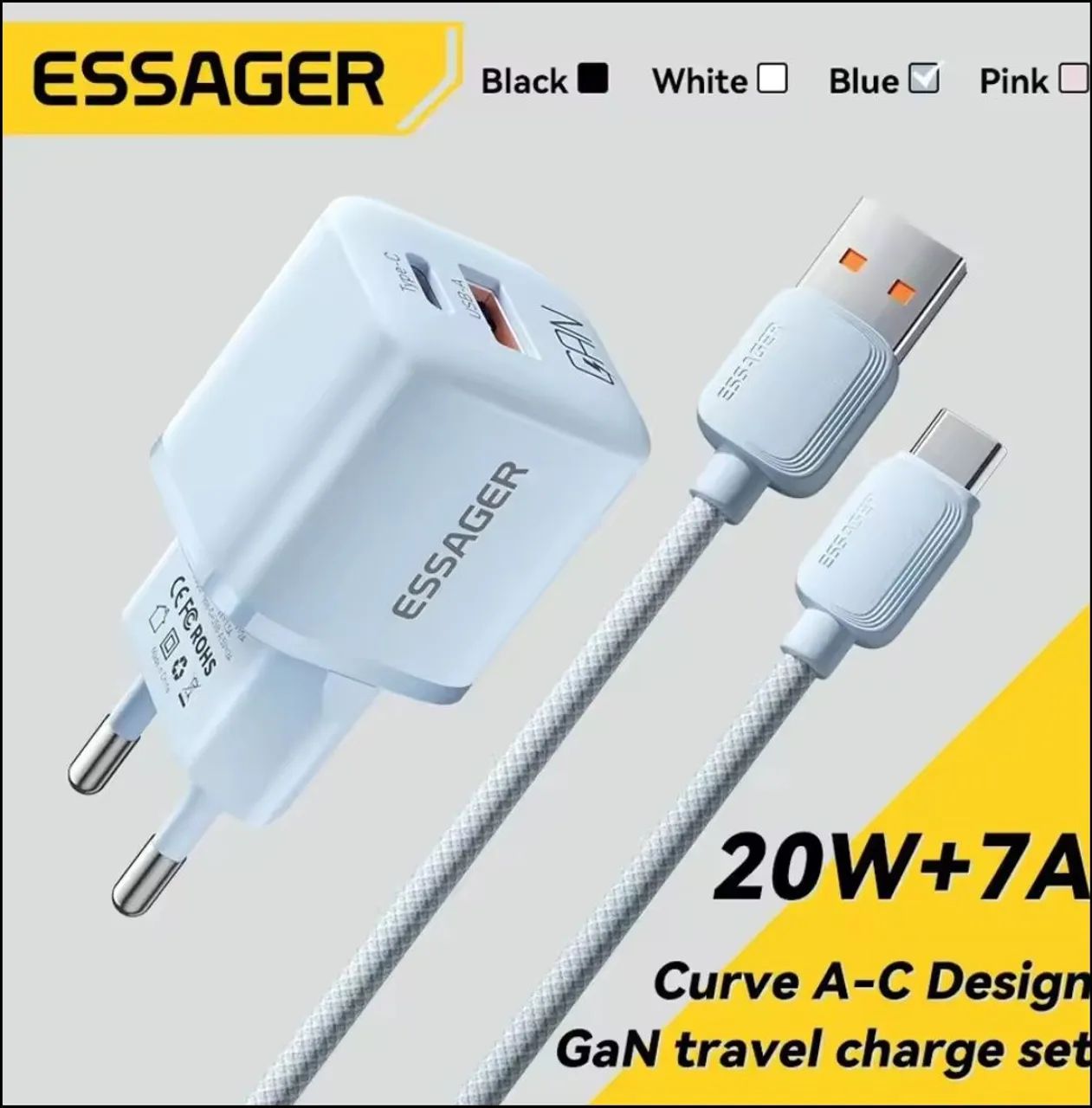 Carregador turbo 20w essager para iPhone  - Foto 3
