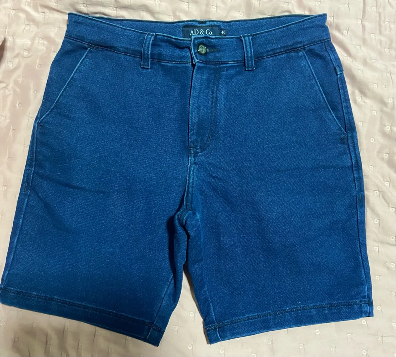 Shorts Jeans Masculino AD&Co. - Tamanho 40