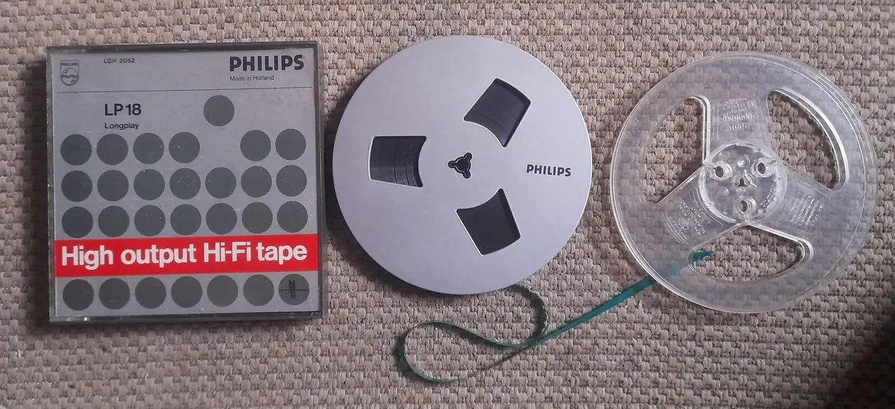 Fita Cassete Reel to Reel Philips LP18 Hi-Fi