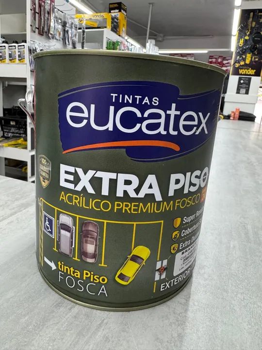 Tinta Acrílica Fosca para Piso 3,6L - EUCATEX  - Foto 2