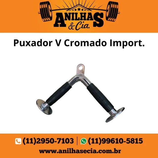 Puxador V Cromado Import.