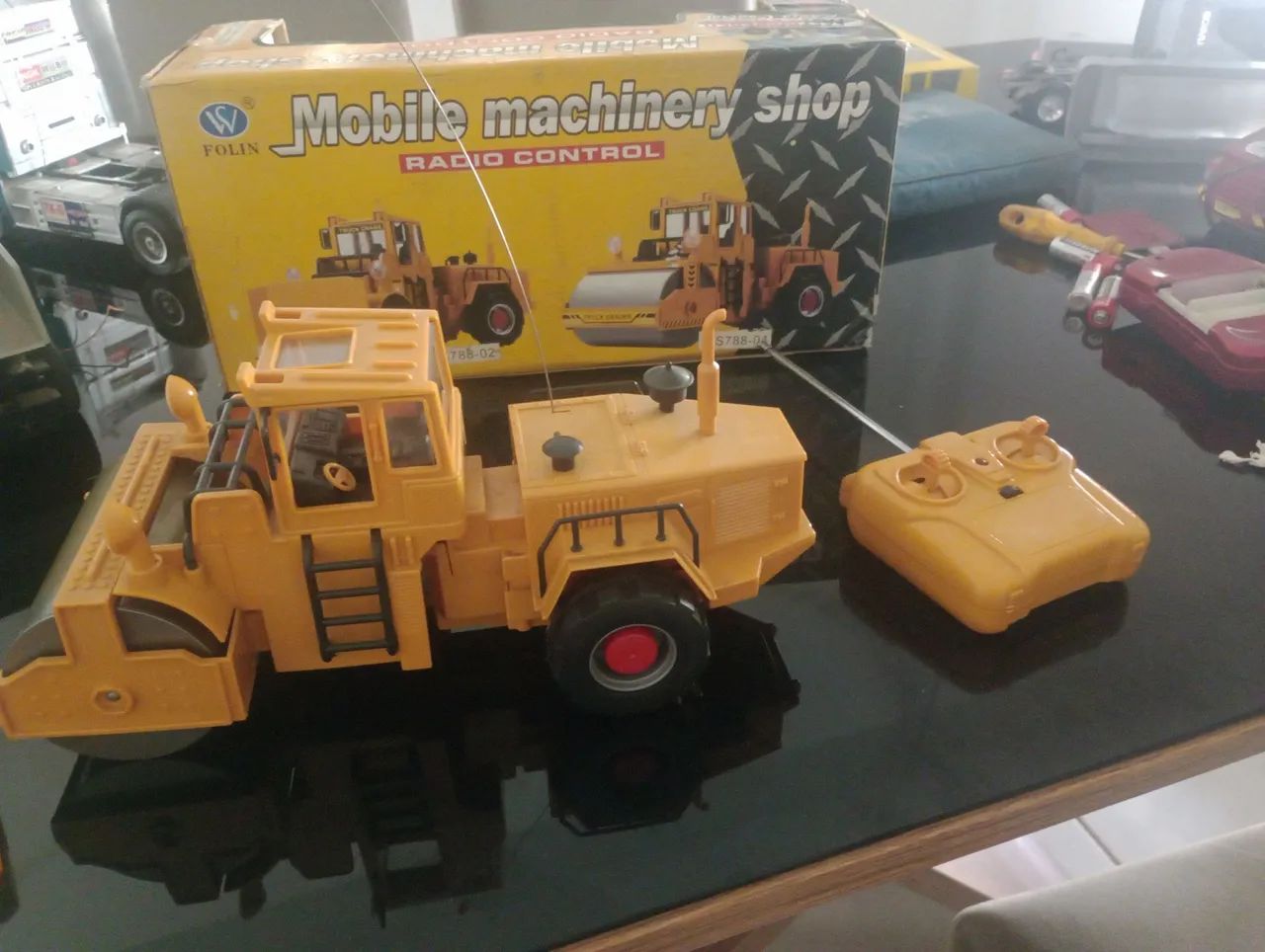 Trator rolo compactador antigo controle - Foto 3