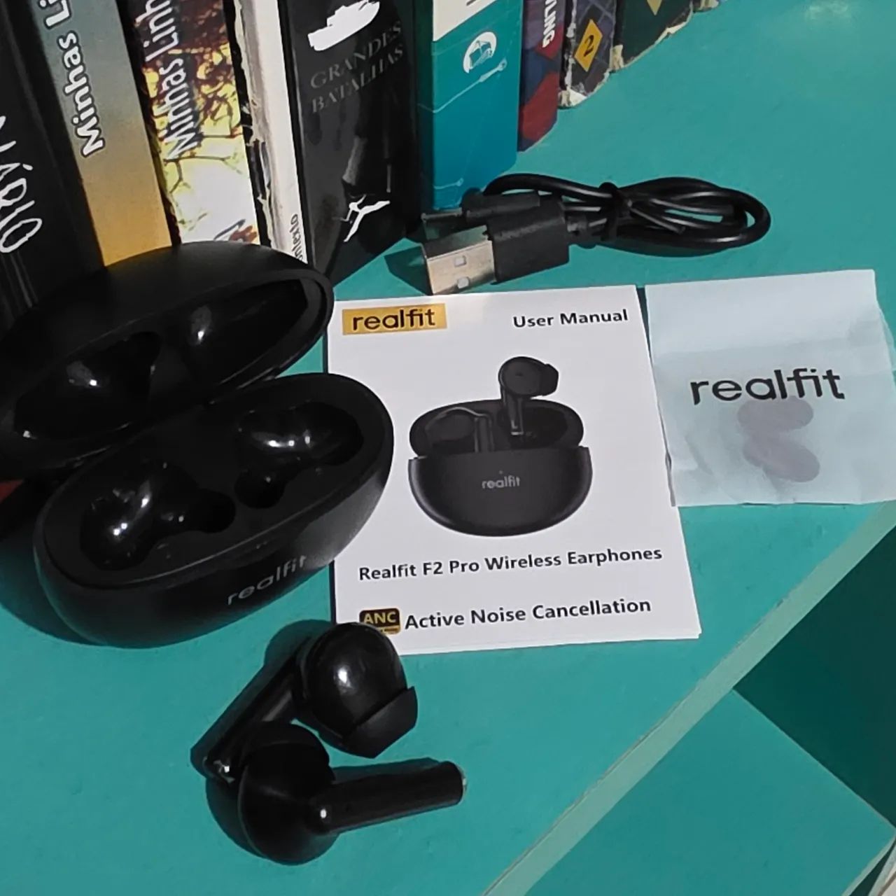 Fone de Ouvido Bluetooth Sem fio Realfit F2 Pro - True Wireless - ESTADO DE NOVO - Foto 4