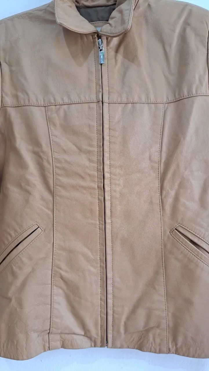 Casaco de Couro legítimo Feminino - Foto 4