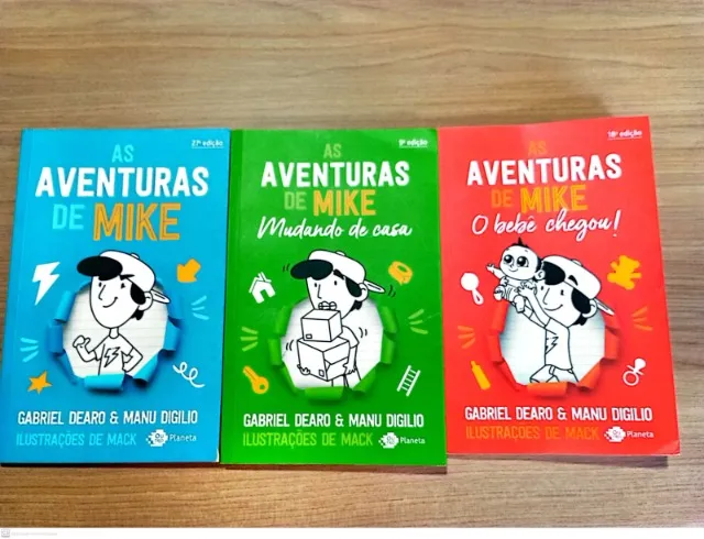 LIVROS AS AVENTURAS DE MIKE - EDIÇÃO 1, 2 E 3