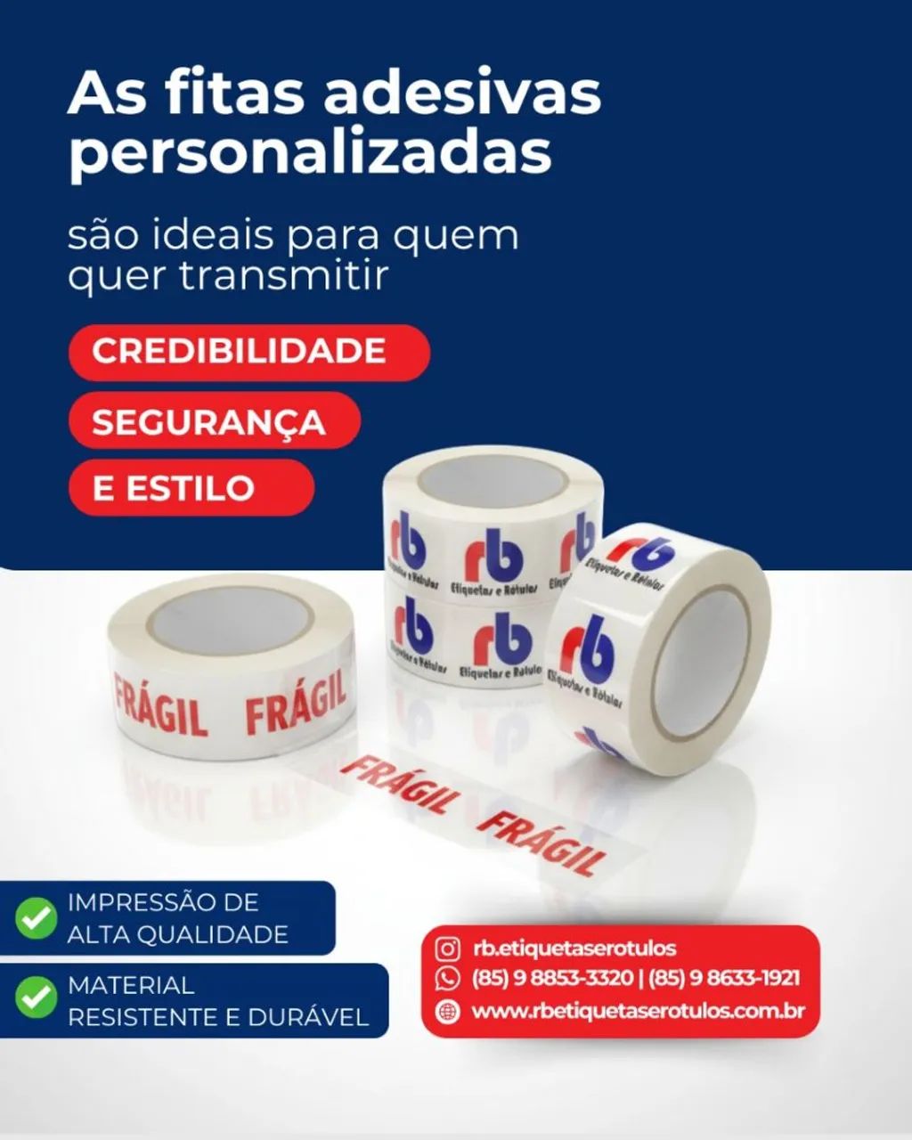 Fitas Adesivas Personalizadas - Foto 4