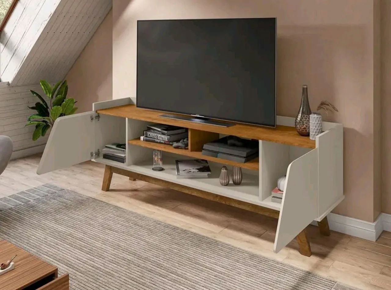 Promoção Rack Para Tv Até 60 Polegadas, Novo Na Caixa Lacrado Desmontado  - Foto 2
