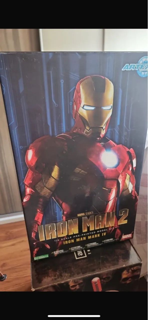 Boneco Iron Man Mark IV 30cm Estátua Original Kotobukiya - Foto 4